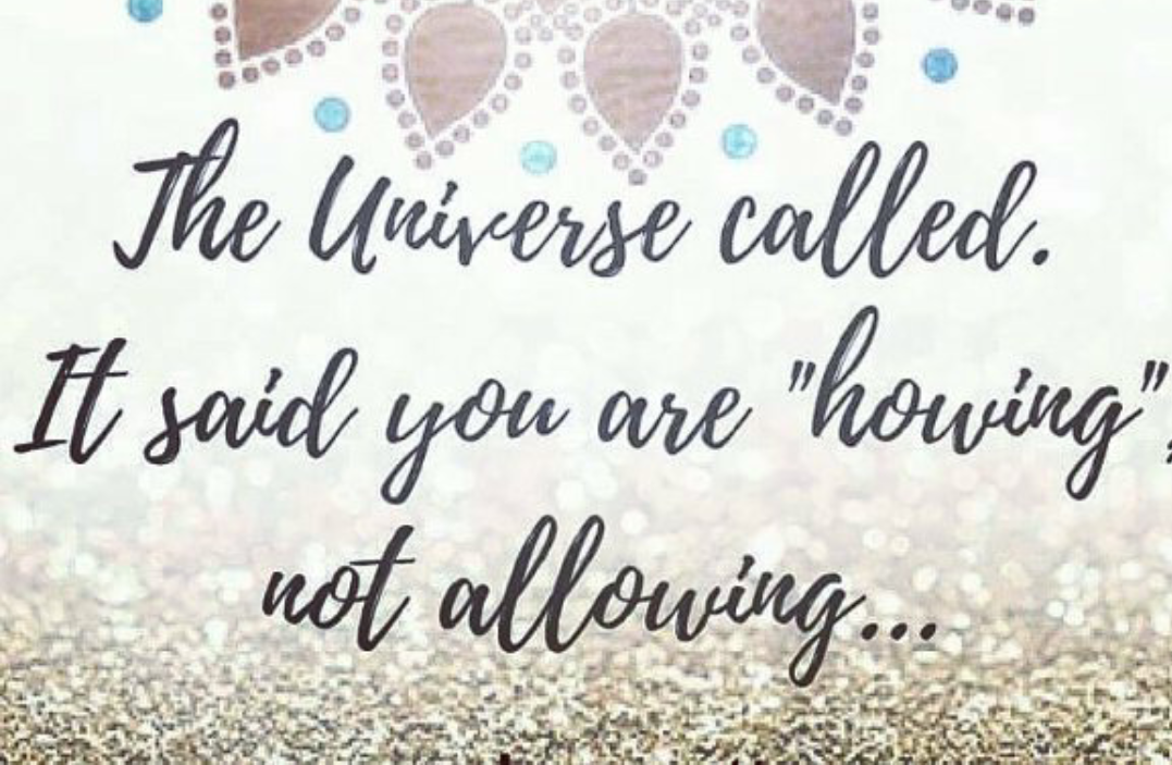 Are you 'howing' instead of 'allowing'?