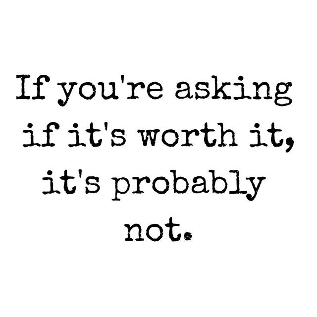 Is it worth it?