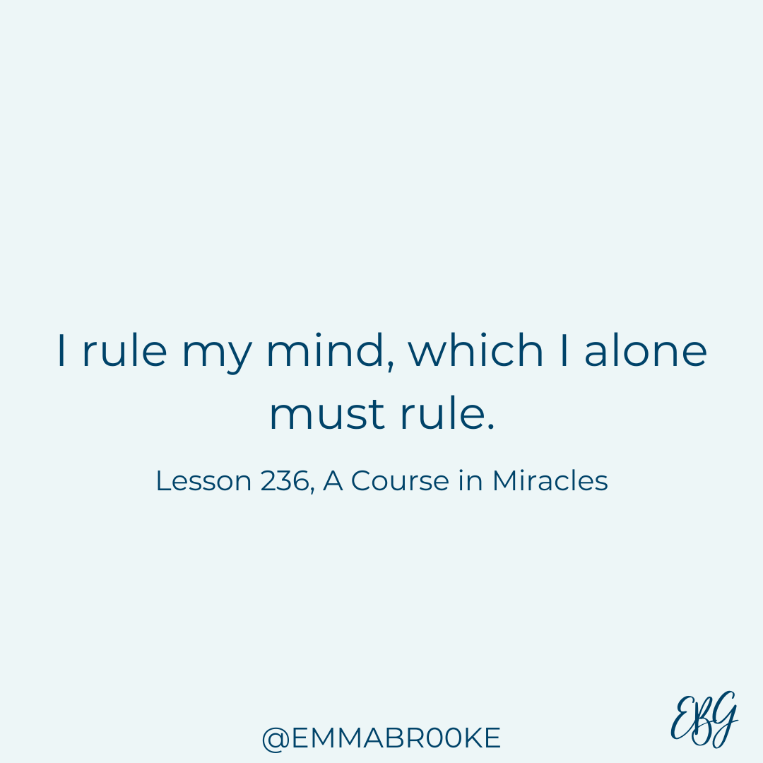 I rule my mind