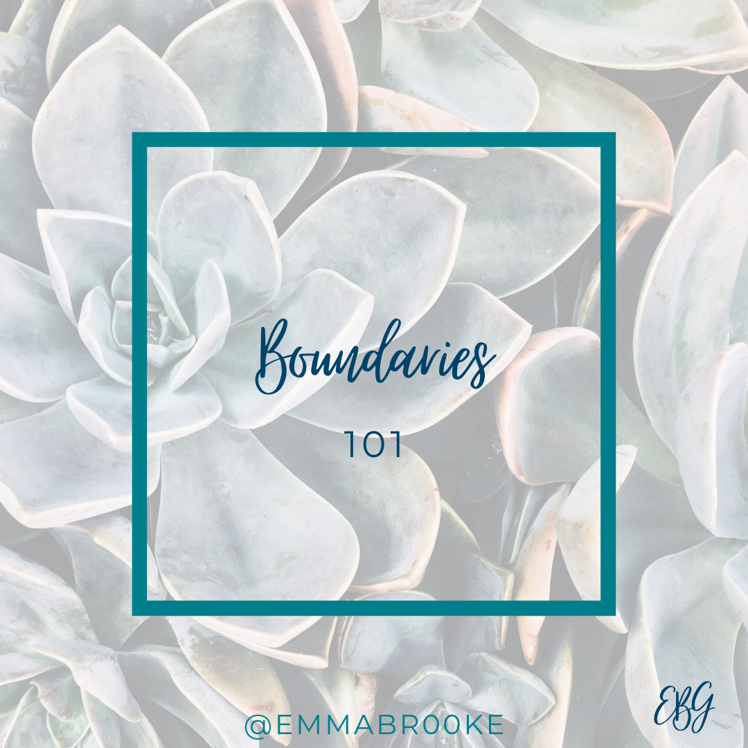 Boundaries 101